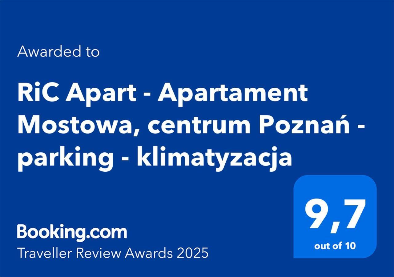 Ric Apart - Apartament Mostowa, Centrum Poznan - Parking - Klimatyzacja Esterno foto